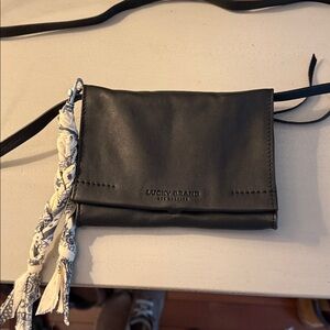 Lucky Brand Black Leather Crossbody Bag